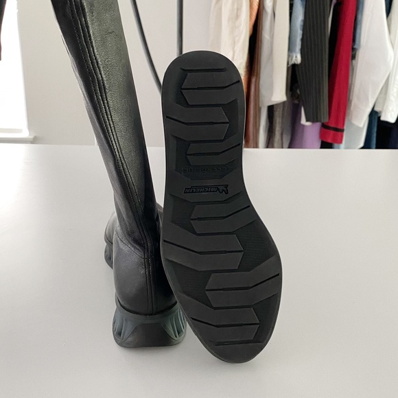 Clergerie Paris Modena Leather Over The Knee Flatform Boots Size FR 37 NIB - Picture 12 of 13